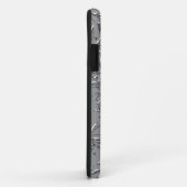 モノグラム入り iPhone 5 豪華なダマスク 銀 Case-Mate iPhoneケース (裏面/右)