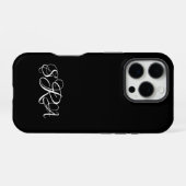 モノグラム入りiPhone 16 Proケース iPhoneケース (裏面横)