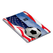 モノグラム入りUSAサッカーノート ノートブック (右側)