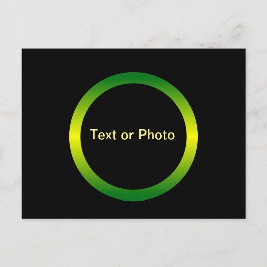 モノグラム円 ポストカード (正面)