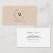 モノグラム円 名刺 (正面/裏面)