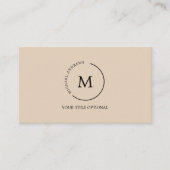 モノグラム円 名刺 (正面)