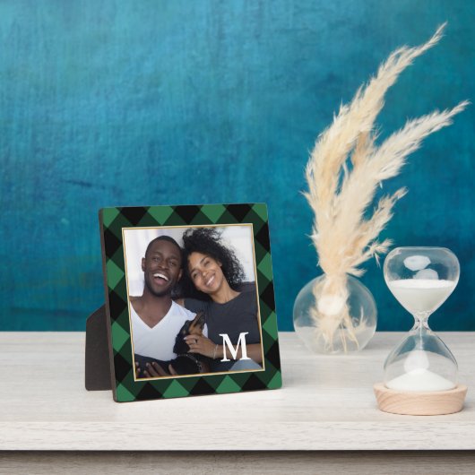 モノグラム写真とホリデーグリーンプライド フォトプラーク (インサイチュ)