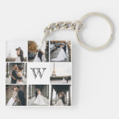 モノグラム写真コラージュギフト キーホルダー (裏面)