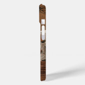 モノグラム写真木目材名パーソナライズされた前 Case-Mate iPhoneケース (裏面 / 左)