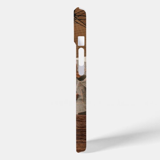 モノグラム写真木目材名パーソナライズされた前 Case-Mate iPhoneケース (裏面 / 左)