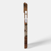 モノグラム写真木目材名パーソナライズされた前 Case-Mate iPhoneケース (裏面 / 左)