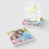 モノグラム写真 ストーンコースター (横)