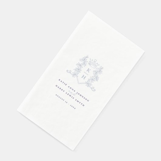 モノグラム冠の白い銀結婚紫 (コーナー)