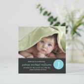 モノグラム出生の告知 招待状 (スタンド正面)