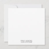 モノグラム出生の告知 招待状 (裏面)