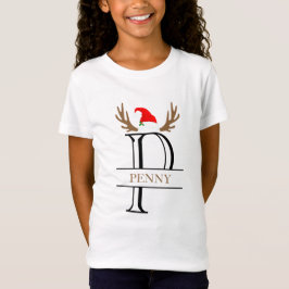 モノグラム分割クリスマスTシャツ P Tシャツ