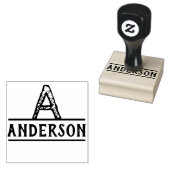 モノグラム動揺してインクスタンプモダン ラバースタンプ (押印)