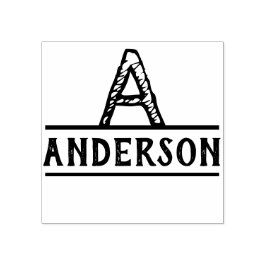 モノグラム動揺してインクスタンプモダン ラバースタンプ