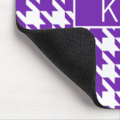 モノグラム千鳥格子のパープルGLスプリッター マウスパッド (コーナー)