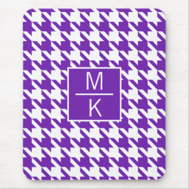 モノグラム千鳥格子のパープルGLスプリッター マウスパッド