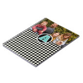 モノグラム千鳥格子のフォトノート ノートブック (左側)