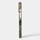 モノグラム印刷リネンルックフローラグレーパステル Case-Mate iPhoneケース (裏面 / 左)