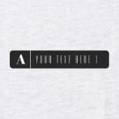 モノグラム及び名称等モダン アイロン服| Iron-on Clothing ラベル (デザイン1)