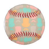 モノグラム口ひげパターン2 野球ボール (正面)