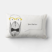 モノグラム口髭 ランバークッション (裏面)