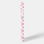 モノグラム名かわいいガーリーピンクハート Case-Mate iPhoneケース (裏面 / 左)