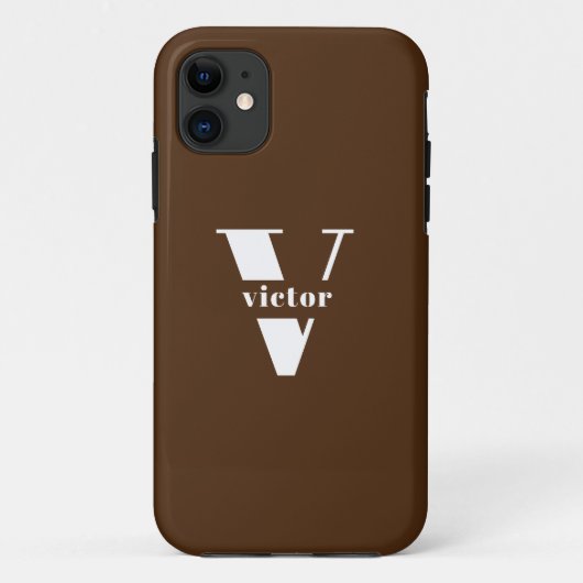 モノグラム名の内部変更可能な個人用設定 Case-Mate iPhoneケース (裏面)