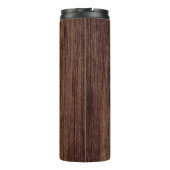 モノグラム名を持つ木目パーソナライズされた材 タンブラー (裏面)