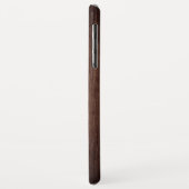 モノグラム名を持つ木目パーソナライズされた材 Case-Mate iPhoneケース (裏面/左)