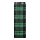 モノグラム名を持つ緑と黒の格子縞 タンブラー (裏面)