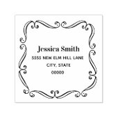 モノグラム名アドレスヴィンテージフレーム セルフインキングスタンプ (デザイン)