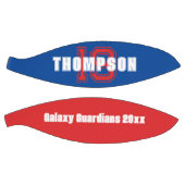 モノグラム名イニシャルまたはナンバーチーム青い赤 バスケットボール (パネル)