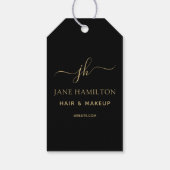 モノグラム名イニシャルカスタムロゴギフトラベル ギフトタグ (裏面)