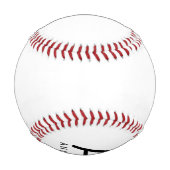 モノグラム名イニシャルパーソナライズされた 野球ボール (裏面)