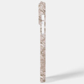 モノグラム名イニシャルブラウンホワイトフラ華美リッシュ Case-Mate iPhoneケース (裏面 / 左)