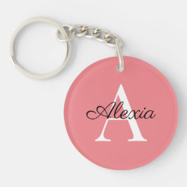 モノグラム名イニシャルブリデスメイドアクリルキーチェーン キーホルダー