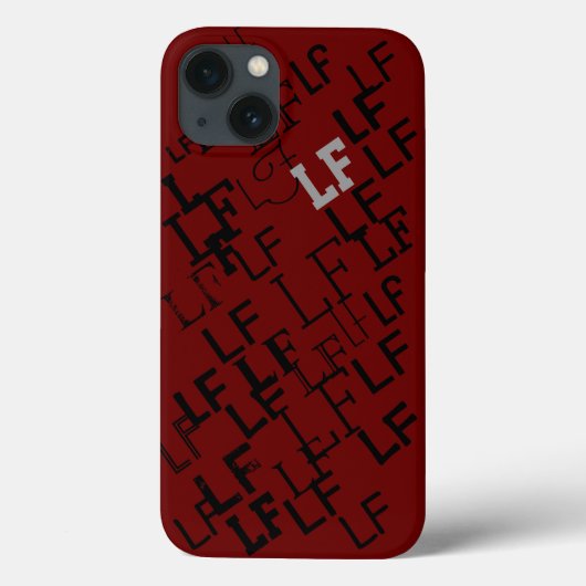 モノグラム名イニシャル型 Case-Mate iPhoneケース (裏面)