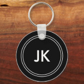 モノグラム名イニシャル キーホルダー (正面)