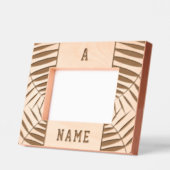 モノグラム名ウッドを追加 レーザー彫刻フレーム (左)