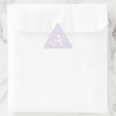 モノグラム名エレガントシンプルミニマルテンプレート 三角形シール (バッグ)