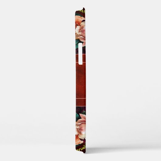 モノグラム名エレガントフローラ植物格素朴格 Case-Mate iPhoneケース (裏面 / 右)