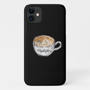 モノグラム名カプチーノブラック iPhone 11 ケース