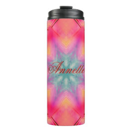 モノグラム名カラフルブルースターパターン | タンブラー