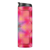 モノグラム名カラフルブルースターパターン | タンブラー (回転右)