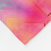 モノグラム名カラフルブルースターパターン | フリースブランケット (角)