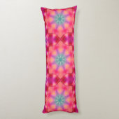 モノグラム名カラフルブルースターパターン | ボディピロー (裏面 (縦))