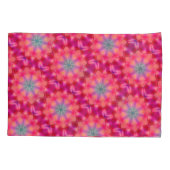 モノグラム名カラフルブルースターパターン | 枕カバー (裏面-左)