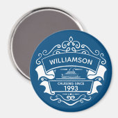 モノグラム名クルーズ船キャビンのドアファインダー磁石 マグネット (正面/裏面)