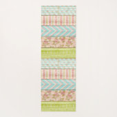 モノグラム名シャビーバラオンウッド素朴コテージ ヨガマット (裏面)