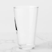 モノグラム名シンプルエレガント タンブラーグラス (左)